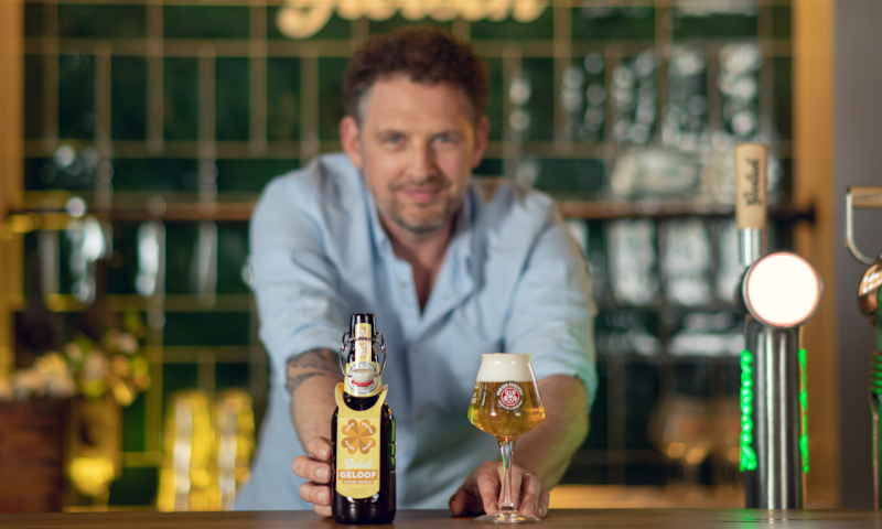 Meesterbrouwer Marc Janssen met Grolsch Geloof
